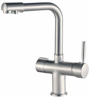 Смеситель для кухни Haiba HB70088-5 с подключением фильтра питьевой воды сатин